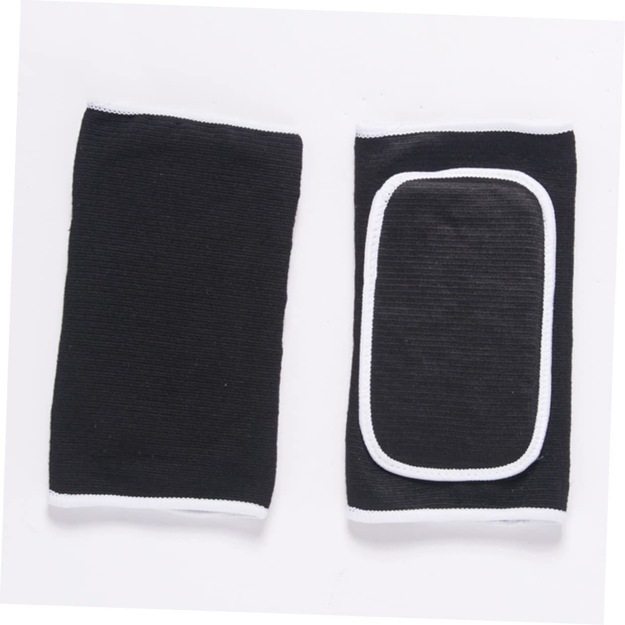 GRIRIW 1Pair Mens Sports Compression Elbow Pads Thick Knitted Sponge Sleeves for Basketball Football Volleyball Weightlifting Yoga and Black