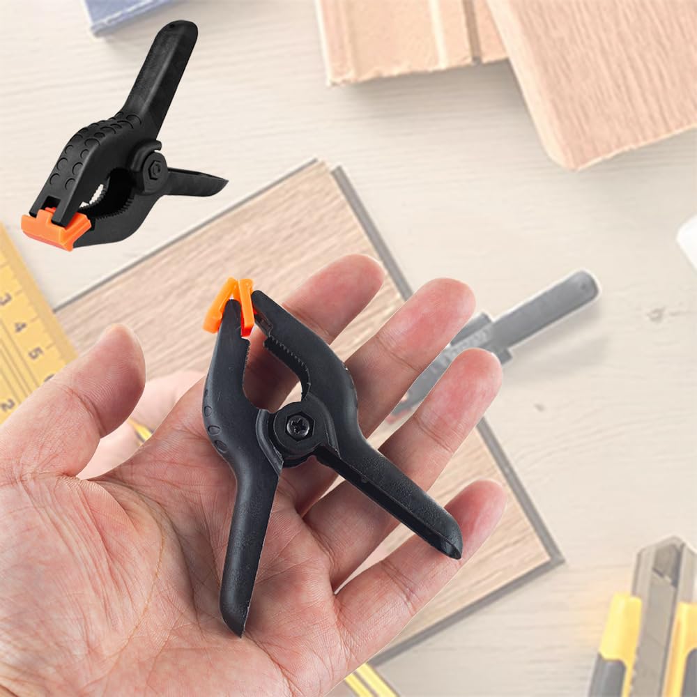 8 Morsetti A Molla In Nylon | Pinze Forti Per Fai Da Te E Fotografia | Con Ganascia Mobile Regolabile - Foto 9