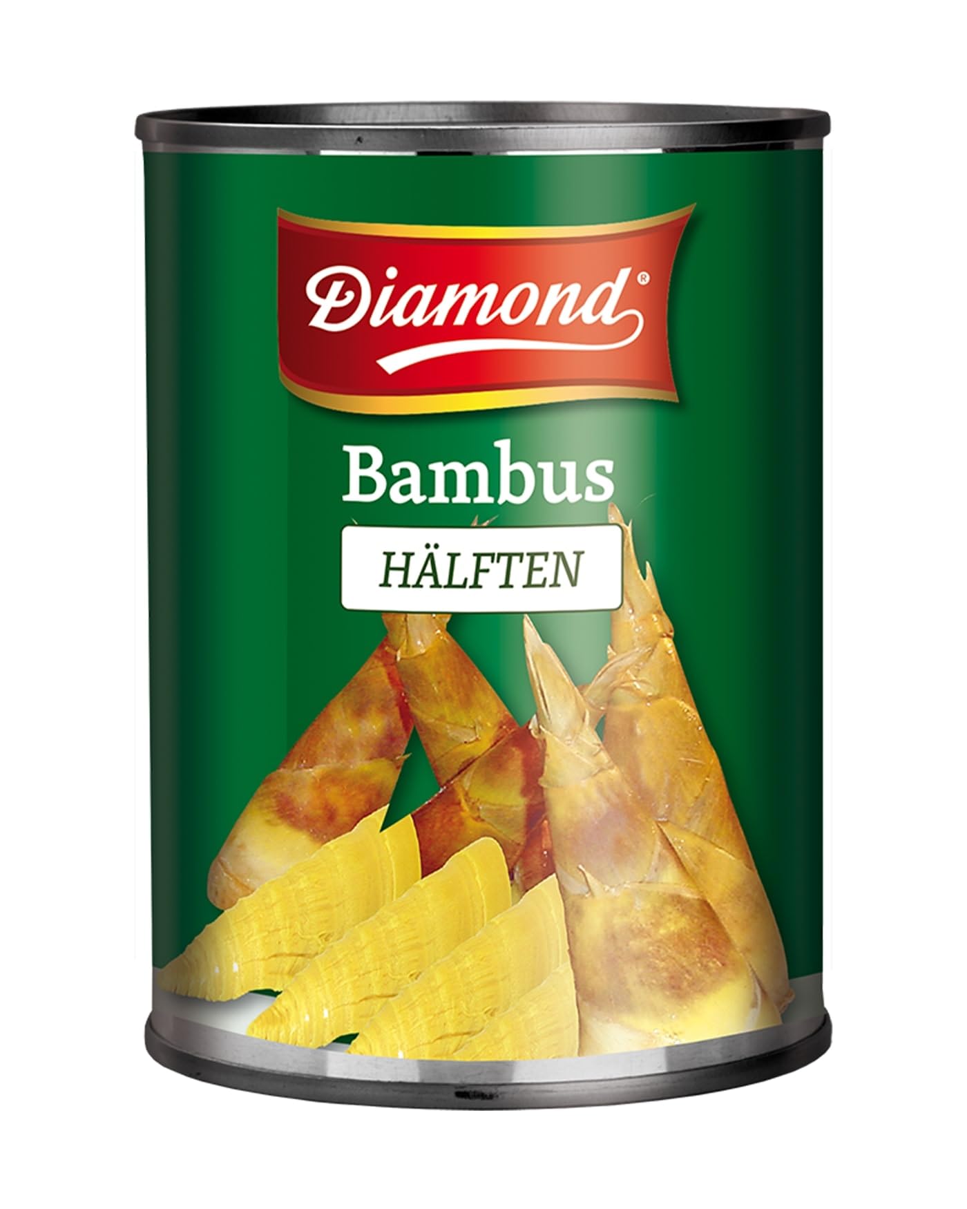 DIAMOND Mitades de bambú, vegetal asiático en conserva, adecuado para platos wok, bajo en carbohidratos - 1 x 540 g