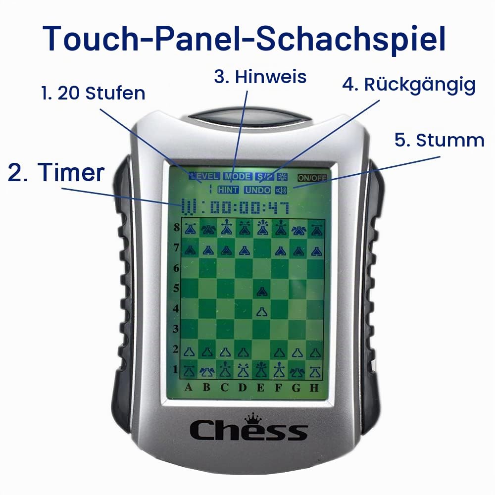 Tragbare elektronische Schachspielkonsole - Verbessern Sie Ihre Schachfähigkeiten Unterwegs!