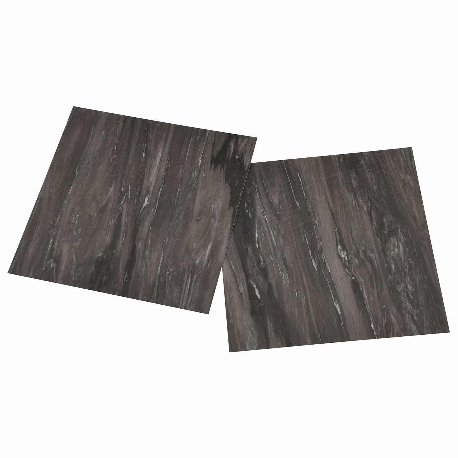 Deski podłogowe, 55 sztuk, ciemnoszare, PCW, 5,11 m², samoprzylepny, laminat, winyl, do salonu, sypialni, kuchni, korytarza, z izolacją akustyczną i łatwym układaniem