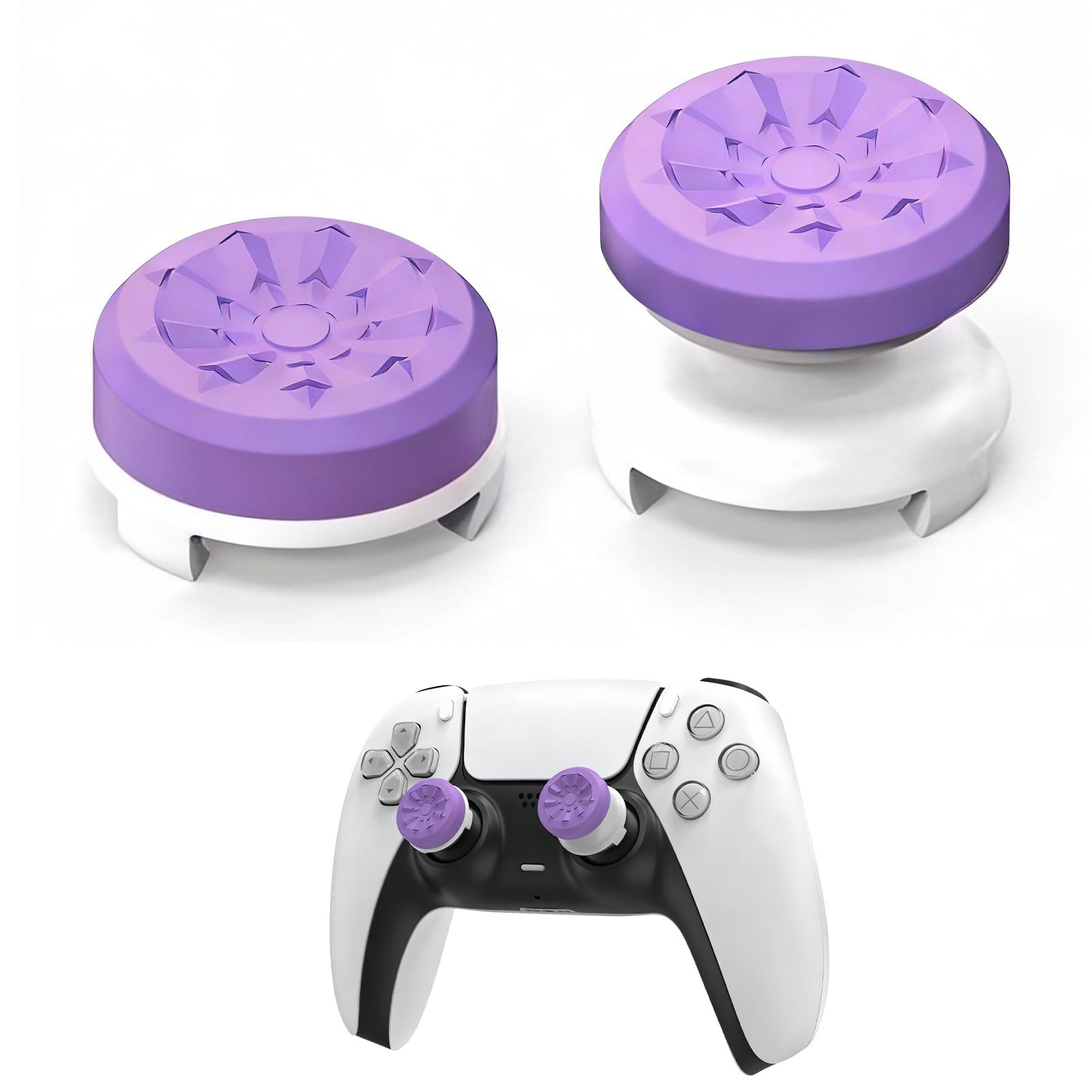 2 Pcs Thumb Stick Grips, Silicone, Caps thumb grip covers,Performance Controller for PS4 Playstation 5 PS5 Improve Shooting Action Fighting Games Accuracy,Reduce Thumb Wrist Hand Fatigue