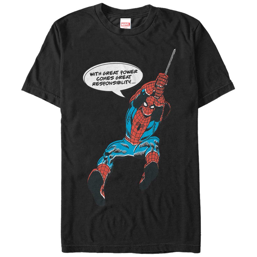 Spider Man T-Shirt Spiderman Marvel Originale Ufficiale Blu 100