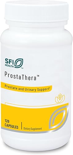 Klaire Labs SFI Health Prostathera - Suplemento de próstata para hombres con palma enana, polen, ortiga, pigeo y minerales, suplementos sin gluten