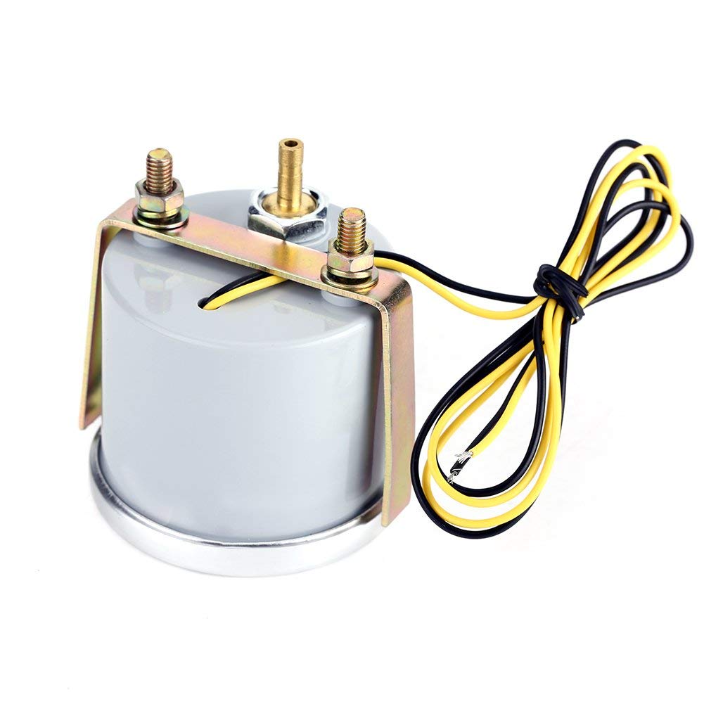 Dilwe Misuratore di manometro Turbo Universale 30 PSI - Calibro di Pressione di sovralimentazione con Tubo in PVC