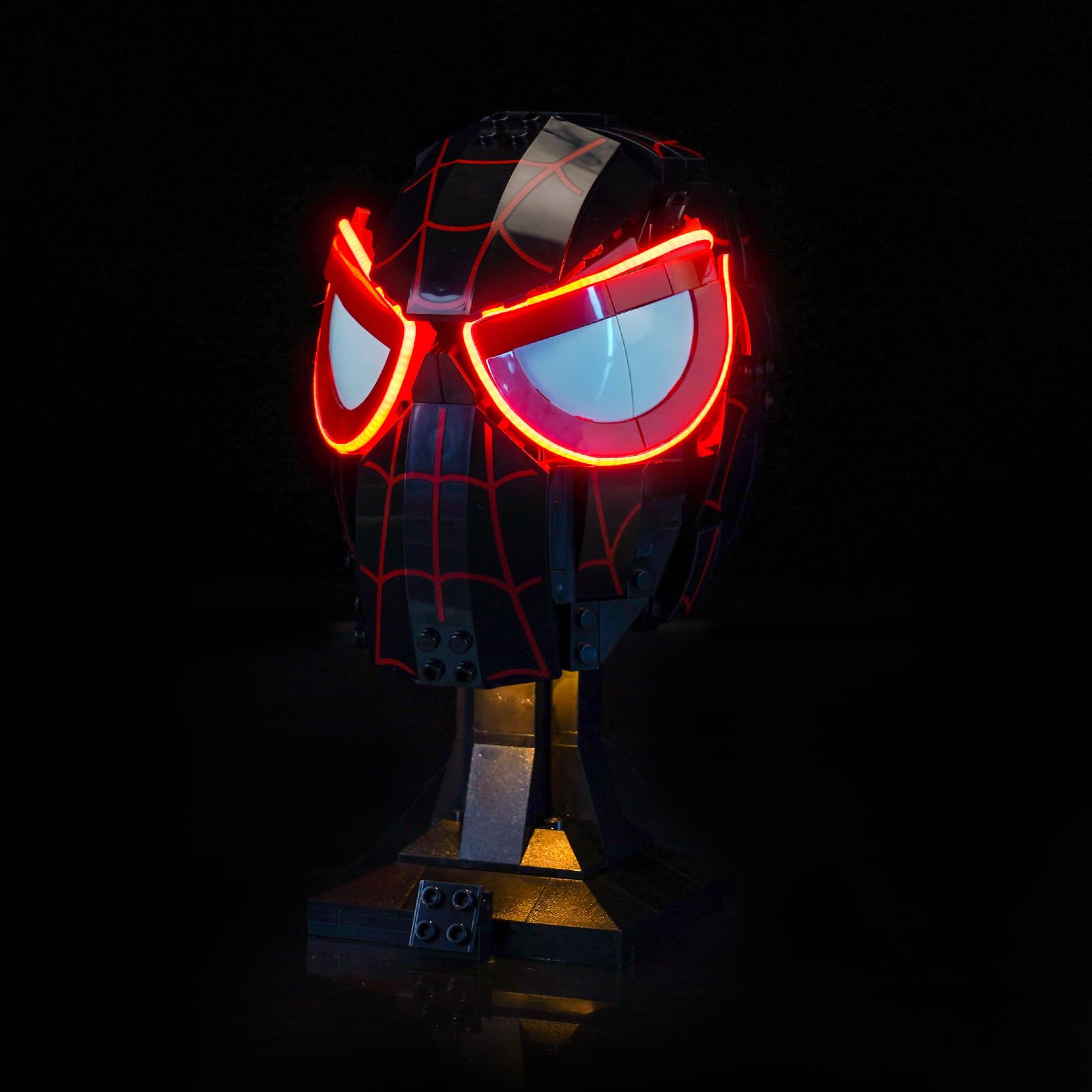 Kit de luz LED compatible con Lego 76329 Miles Morales Mask (sin modelo) juguete creativo — view 7