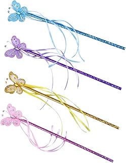 Totority 4 Pçs Varinha De Fada Varinha De Fada Bastões Brilhantes Faça Você Varinha De Fada Varinha Infantil Flash Juguetes Bebê Varinha De Bruxa Varinha De Festa Adereço