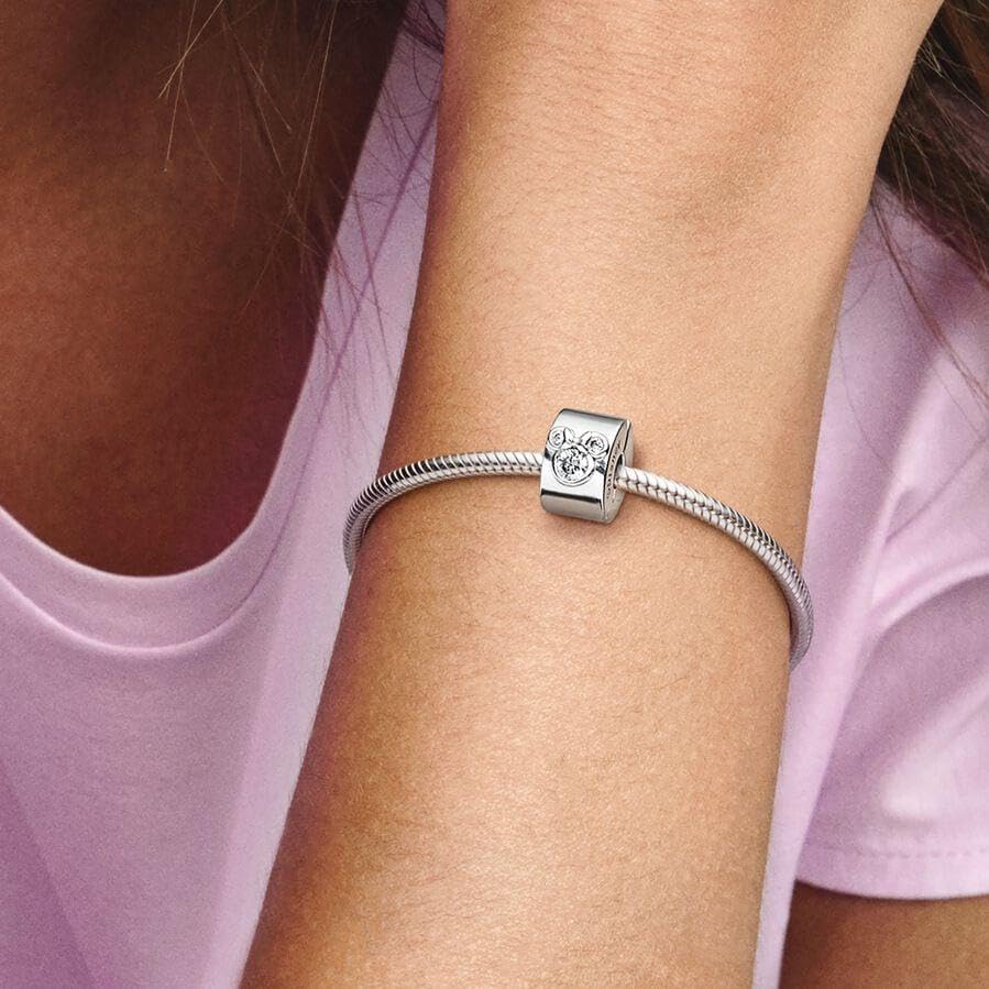 Collar de plata ley Pandora Disney con acabado premium de gemas 2