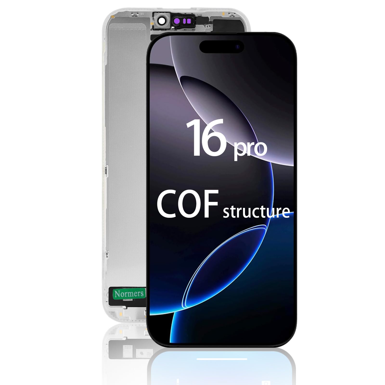 Reemplazo de pantalla para iPhone 16 Pro, pantalla táctil 3D FHD de 6.3 pulgadas, kit de reparación completo con digitalizador, herramientas, vidrio templado y adhesivo impermeable