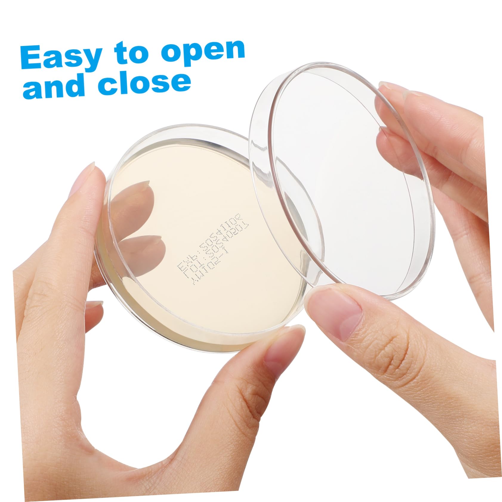 SOLUSTRE Piastre Petri Con Agar Preconfezionate 7X7X0.8 Pollici Kit 20 Pezzi Strumenti Scientifici Per Coltura in Laboratorio Piatti Nutrienti Per Esperimenti Stem Scuola
