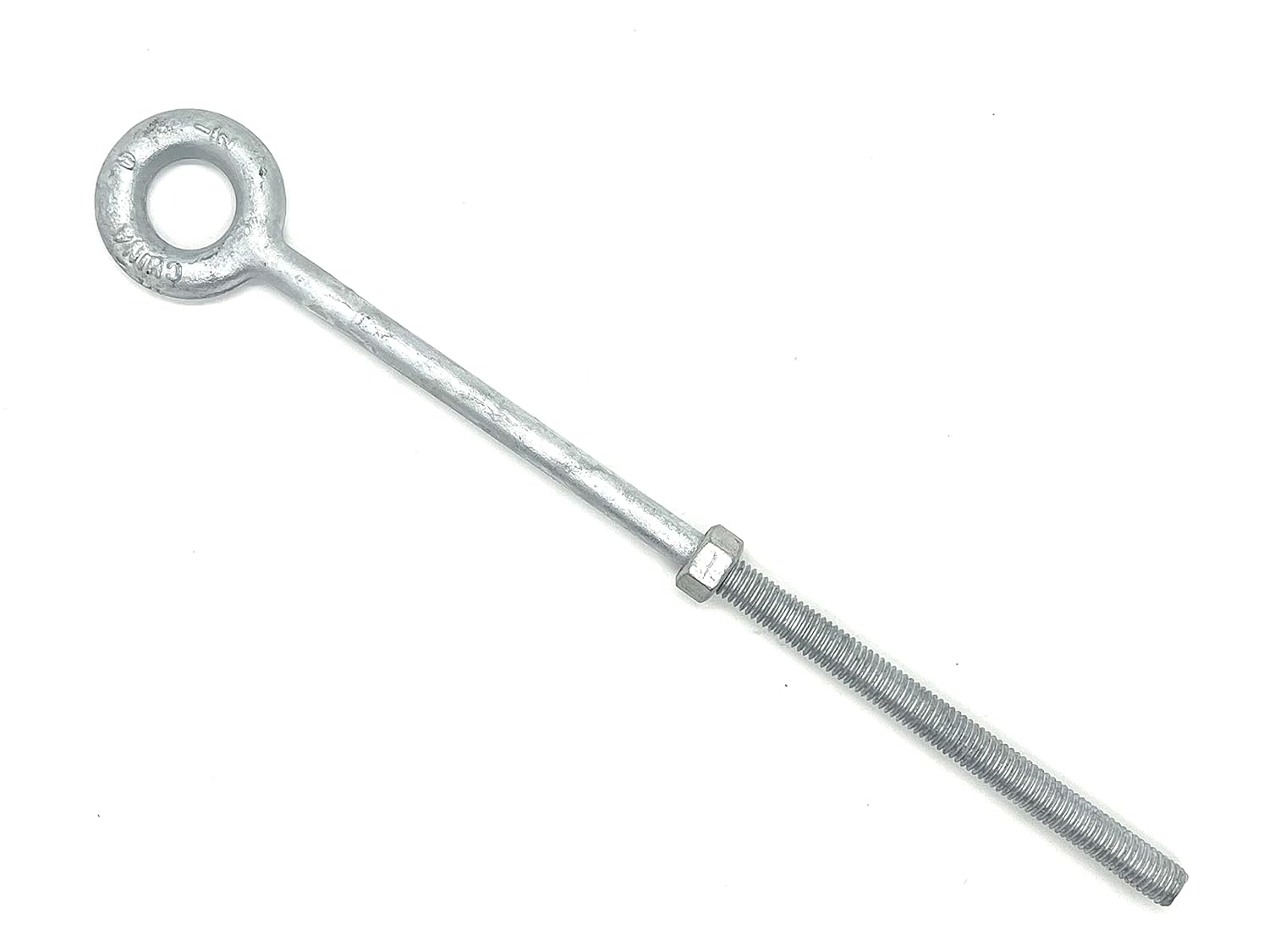 Galvanized Forged Eye Bolts: 1/4, 5/16, 3/8, 1/2, 5/8, 3/4 (1, 1/2 x 12)
