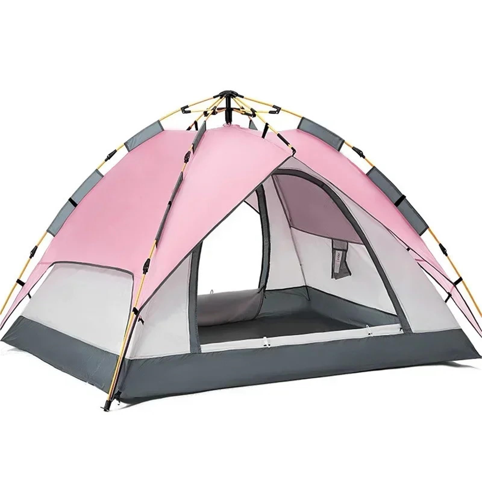 Tienda de playa rosa automática y portátil para acampada familiar