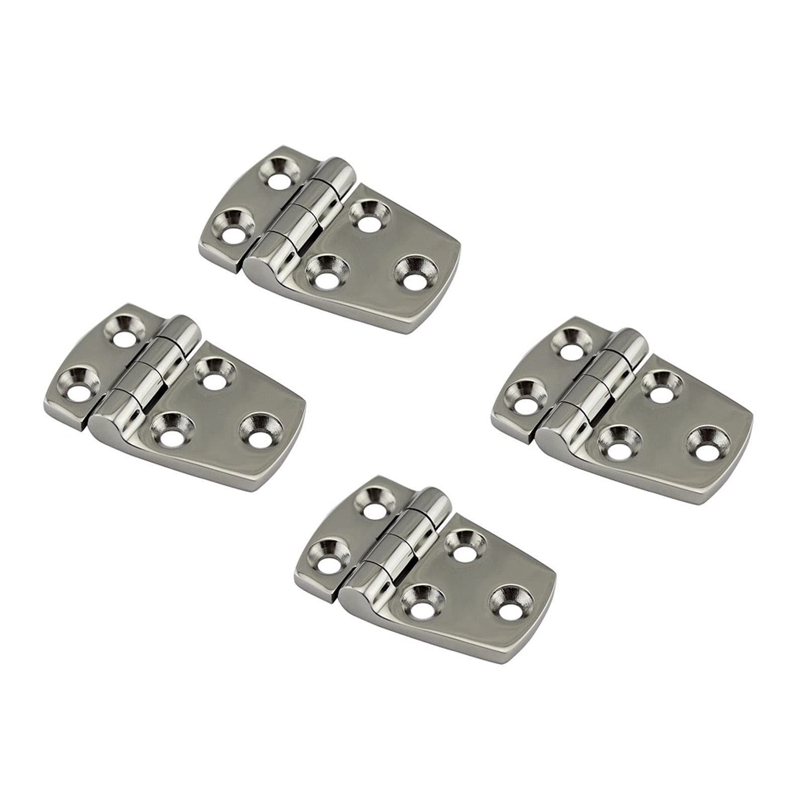 4pcs Marine Grade Heavy Duty 316 Stainless Steel Strap Hinges Marine Boat Yachting Yachts, Doors, Windows DIY Hardware Accessories Sailboat Hinge(38X70mm)