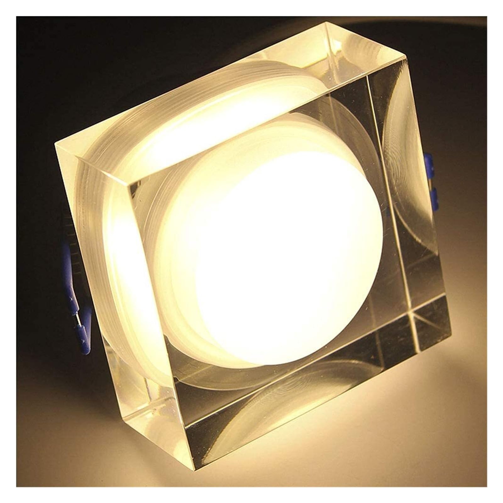 KHUKHU LED Recessed Light Acrylic Downlight for Ceiling, Energy Efficient Long Life Ceiling Light LED Recessed Light for Kitchen,Living Room,Hallway(A,5W 3000K)