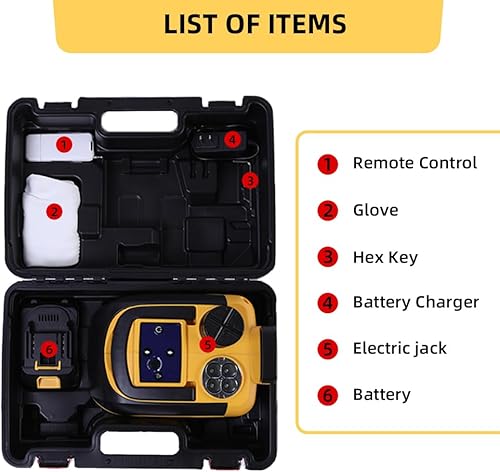 Miniatura 6 de STANDTALL - Gato eléctrico para automóvil con control remoto hidráulico inalámbrico de 5 toneladas y 18 V, gato eléctrico automático para automóvil,