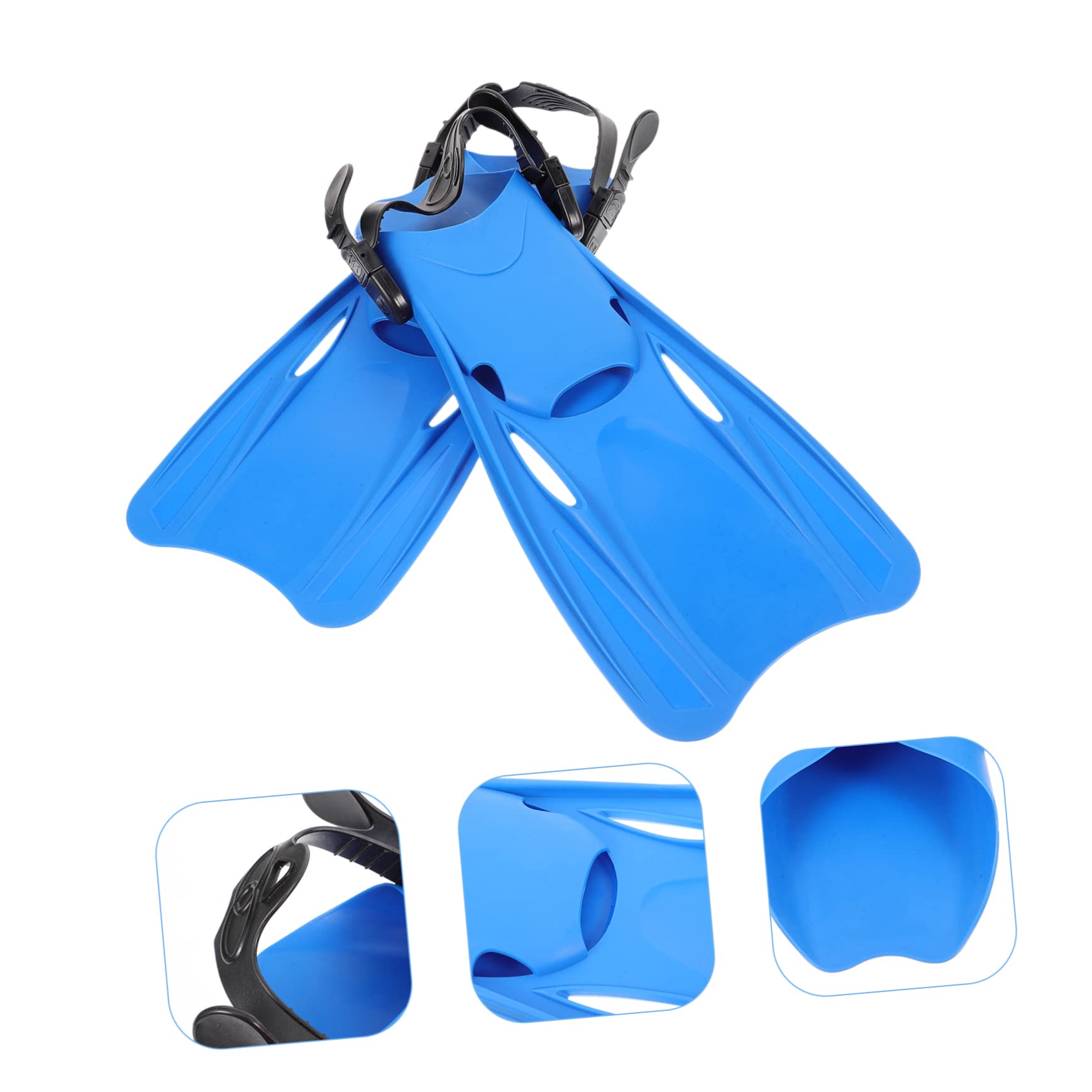 BCOATH Diving Swim Fins 1 Pair Swim Fins Adjust Plastic Blue Child Plastic Diving Fins 7-9