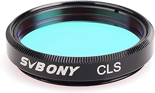SVBONY Telescope Filter 1.25 inches CLS Filter City Light Pollution Reduction Filter Broadband Filter Suitable for Deep Sky Visual Astronomical Photography
