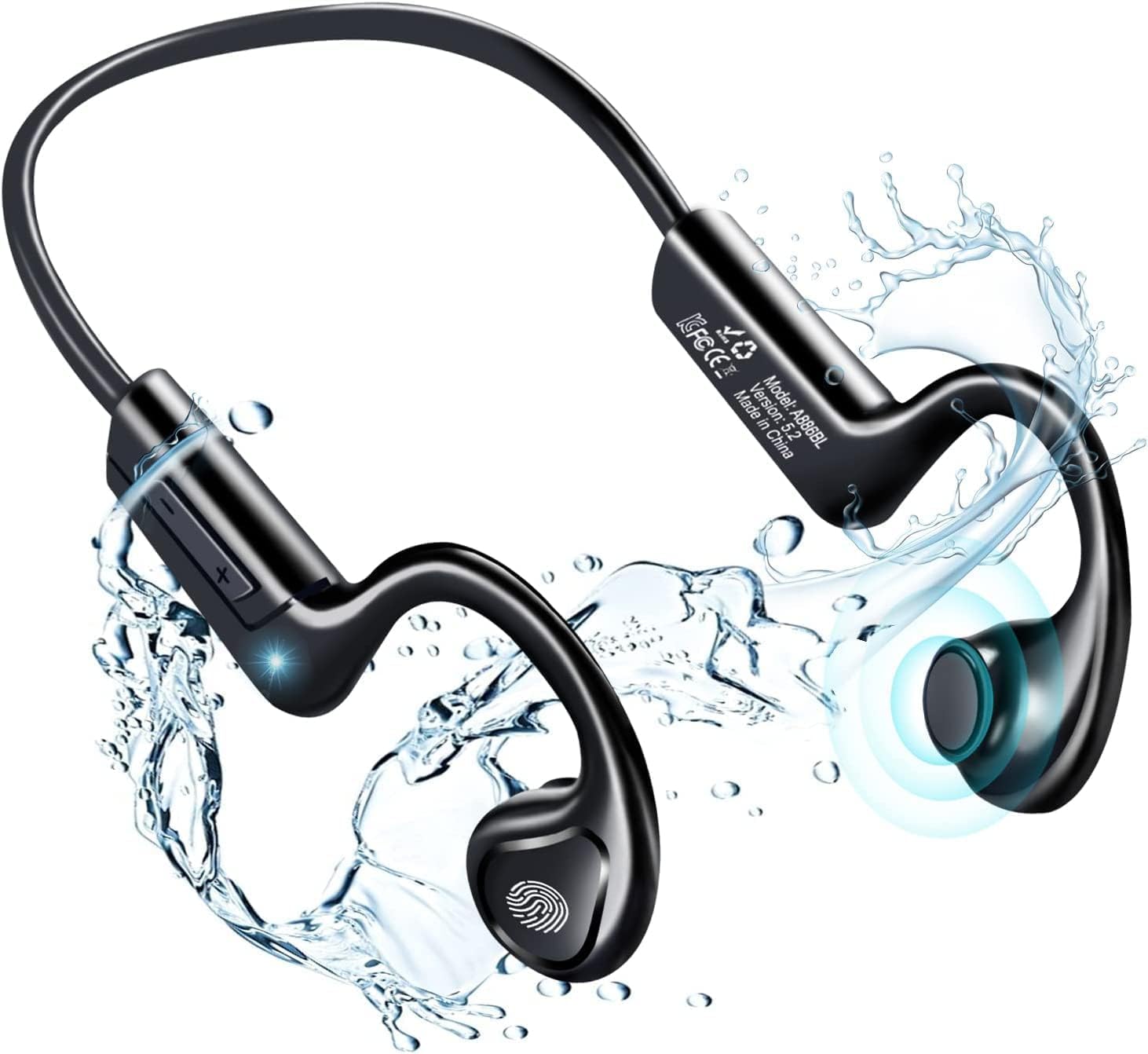 大人気❗️)GIOMZAT ワイヤレス耳挟みイヤホン 骨伝導 高感度イヤホン