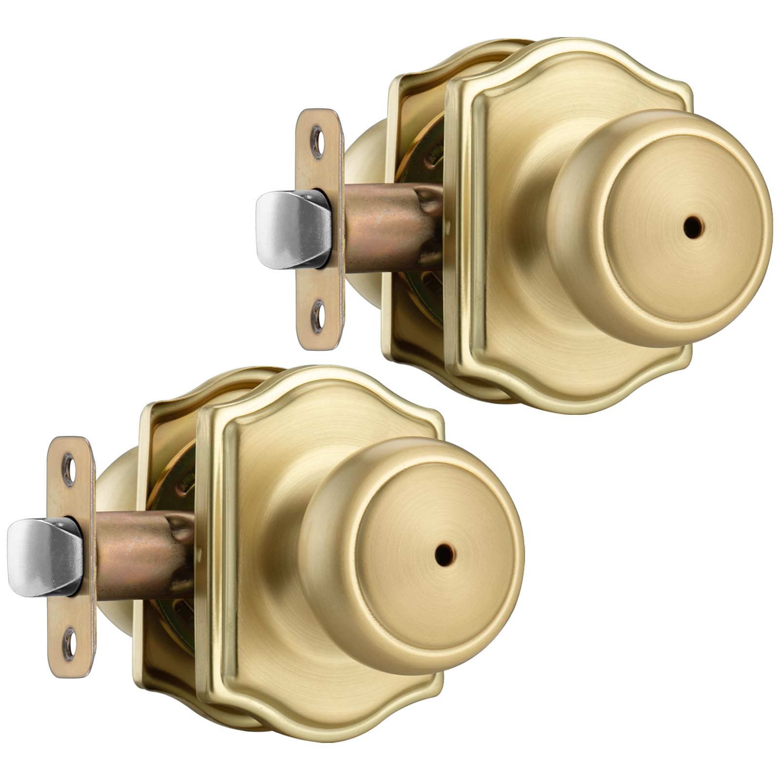 Gold Camelot Door Knobs - 6 Pack -11 Gold Camelot Door Knobs - 6 Pack -11