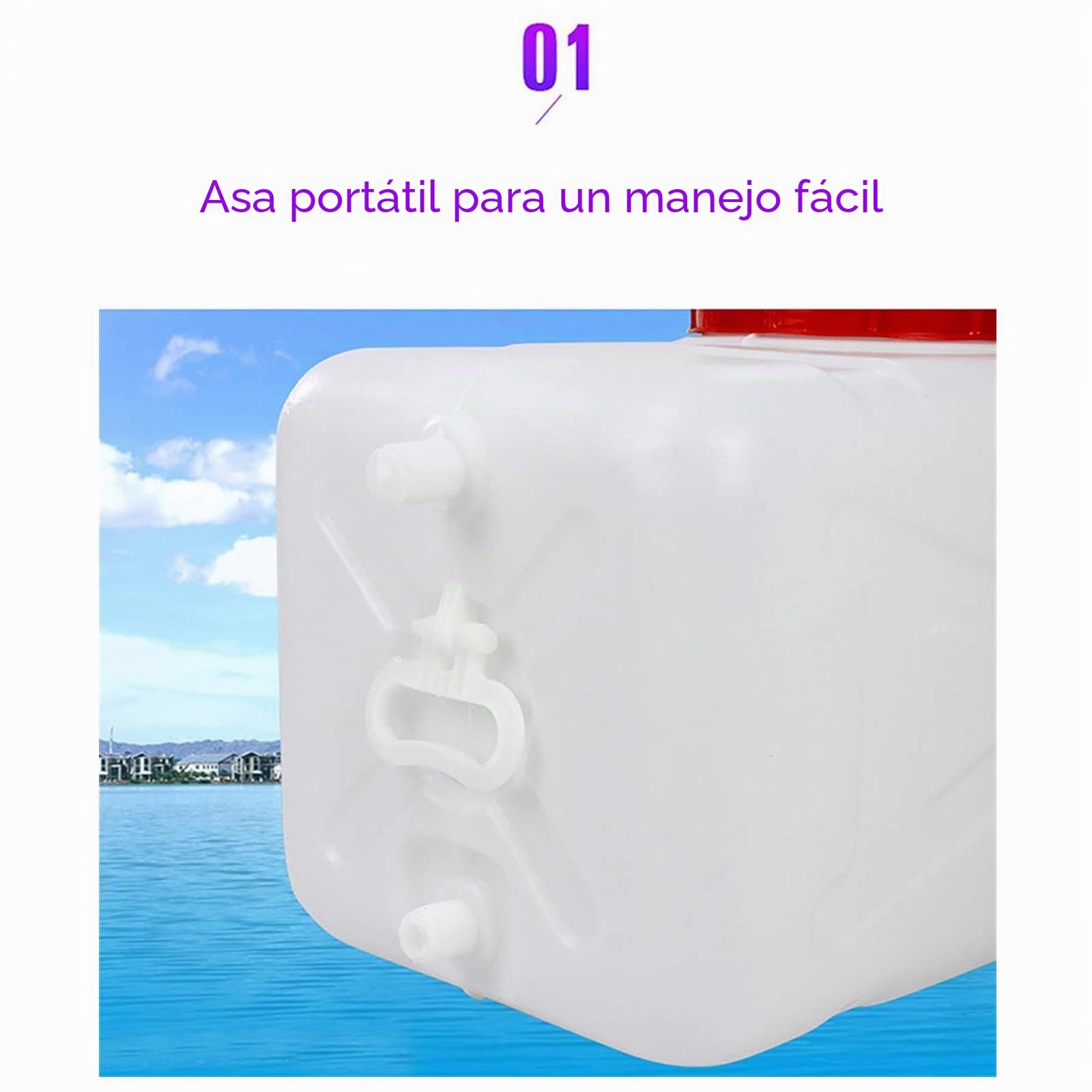 Bidon agua 50L/96L/150L Tanque De Plástico De Calidad Alimentaria De Los Hogares Bañera De Gran Tamaño Gruesa Horizontal Agua Tanque Rectangular Exterior Del Tanque De Almacenamiento De Gran(Size:50L)