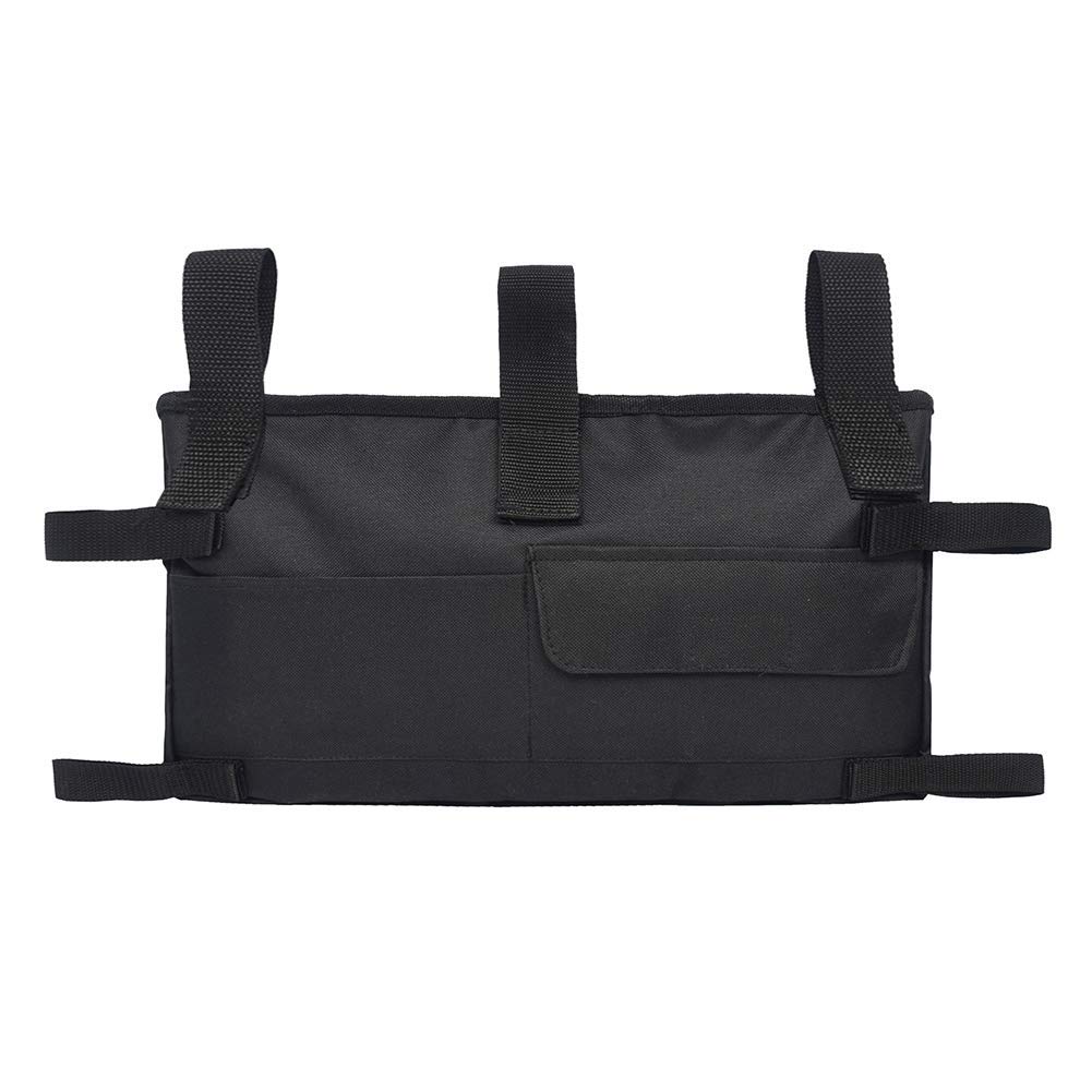 RUVANE Mochila para Silla de Ruedas, Bolsa de Accesorios para Andador, Bolsa organizadora de tamaño Universal para Cualquier Andador y Silla de Ruedas Estilo Andador (Negro) Star of Light