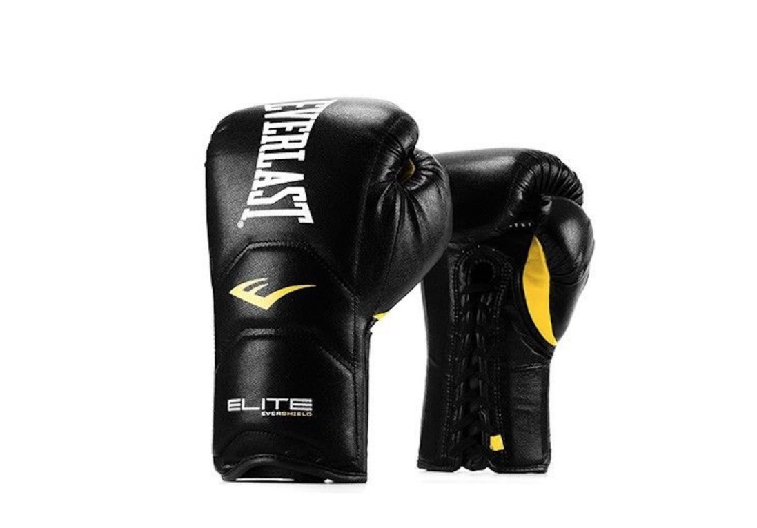 Amazon | Everlast Elite Laced Leather Boxing Gloves Size: 18 Color