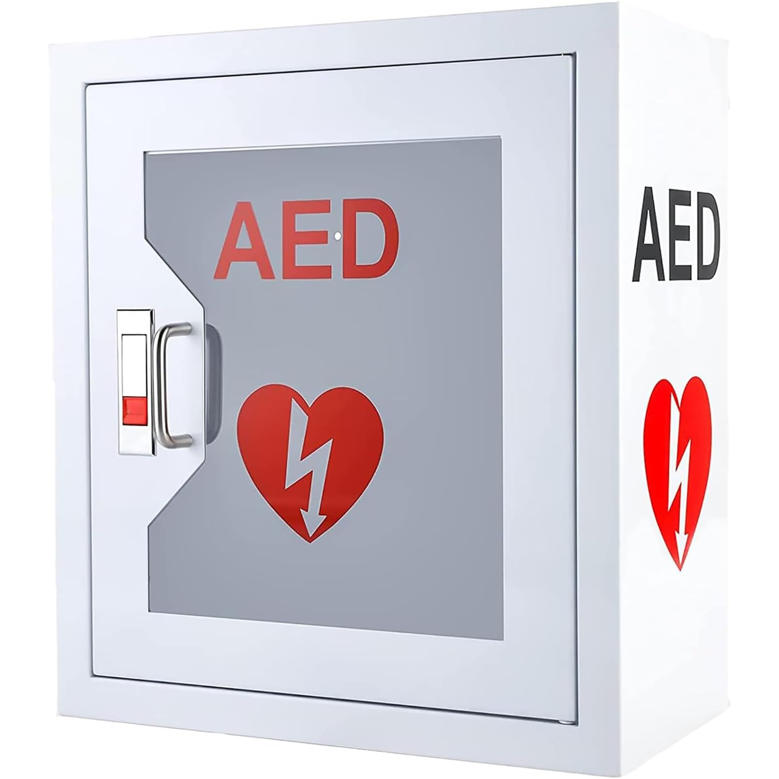 Armadio Per Defibrillatore Semiautomatico (DAE) Con Montaggio a Parete, Armadio Per Defibrillatore Semiautomatico Con Allarme Di Primo Soccorso, Pronto Soccorso Per Casa, Ufficio, Luoghi Pubblici