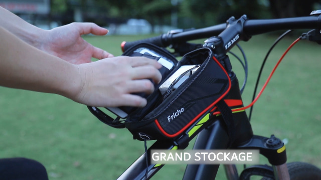 Sacoche Guidon Velo Étanche Avec Support Téléphone - Fricho Accessoire VTT