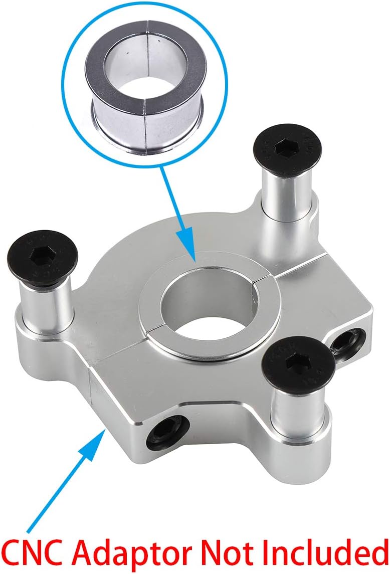HGC 1.0" Compatible Pad For 1.5 Inch CNC Sprocket Adaptor For 1.5" Adaptor 1.5" Hub 60cc 66cc 80cc Motorized Bike (Silver)