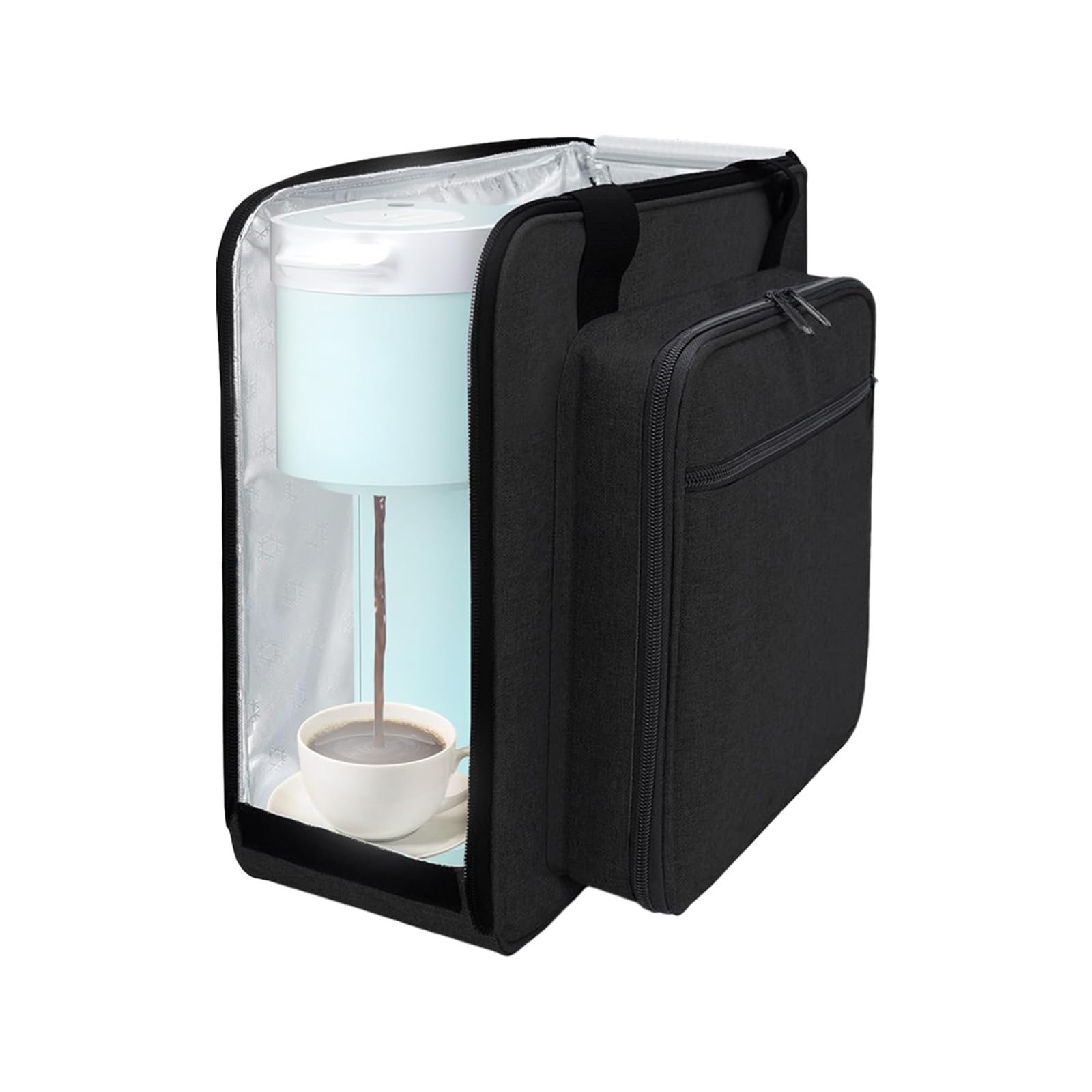 Práctica bolsa de protección para máquina de café adecuada para varios modelos que ofrece cobertura completa y aspecto moderno. Bolsa para máquina de café expreso
