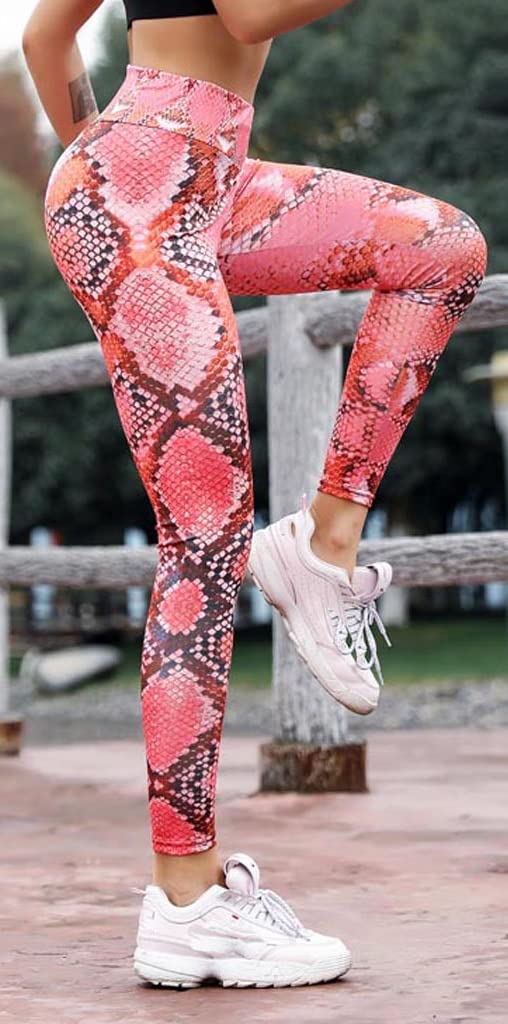 In One Clothing - Damskie legginsy do uprawiania sportu, fitnessu, aktywności na świeżym powietrzu i do noszenia na świeżym powietrzu, super elastyczne i z wysokim stanem zapewniają wygodne