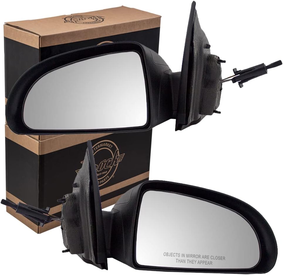 Manual Mirror for 2005-2010 Cobalt Coupe Manual Fold for 2007-2009 G5 15943876 Set GM1320309