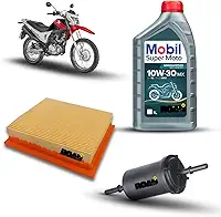 Kit Revisao compativel com Bros NXR 160 2015-2024, Oleo 10W30 semissintético, Filtro de Ar, Filtro de Combustível