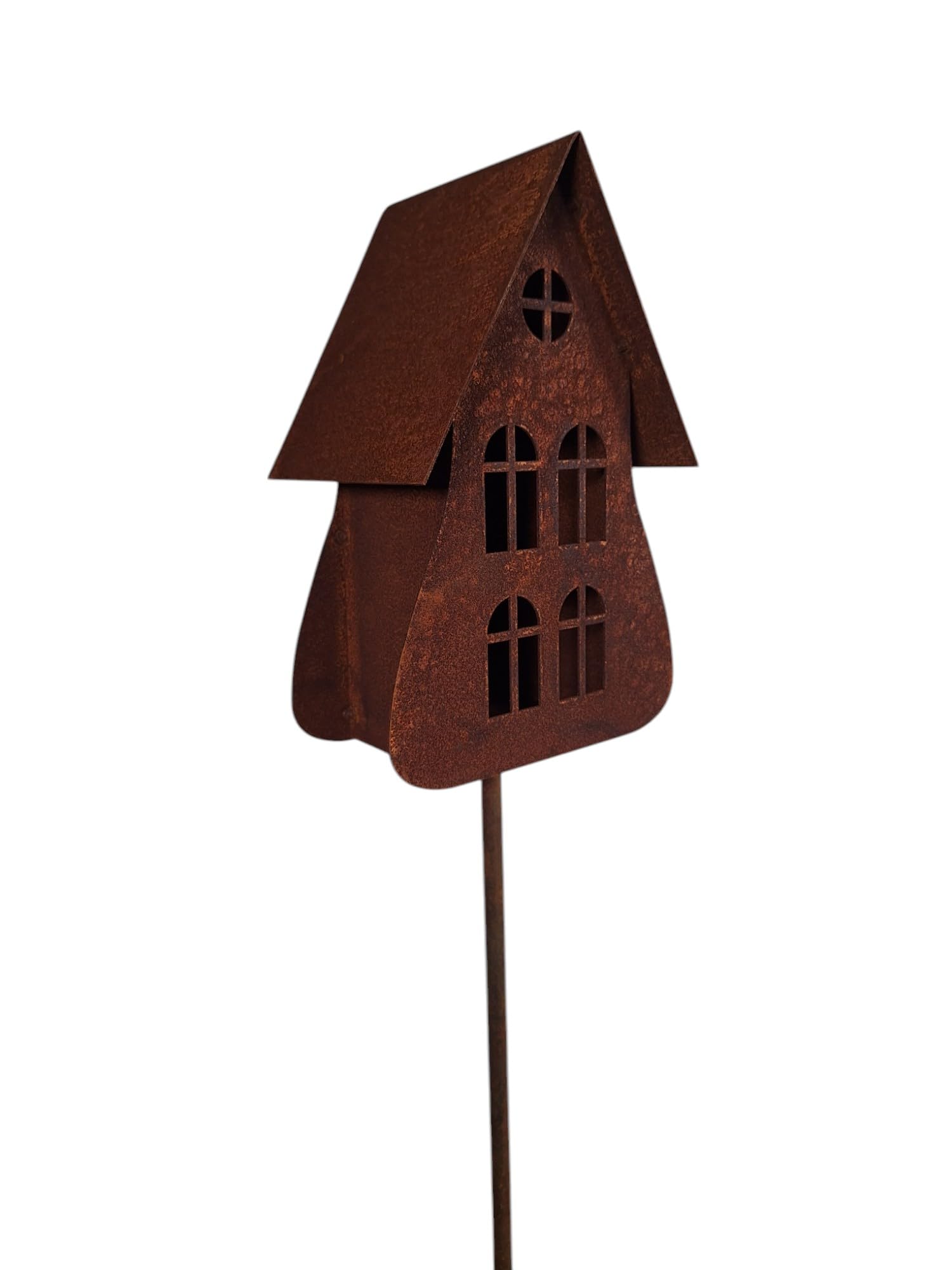Edelrost Garten Deko Vogelhaus Gartendekoration Naturrost rostige Dekoration Gartenstecker Beetstecker Topfstecker Kerzenhalter Vogelfutterhaus Futterhaus