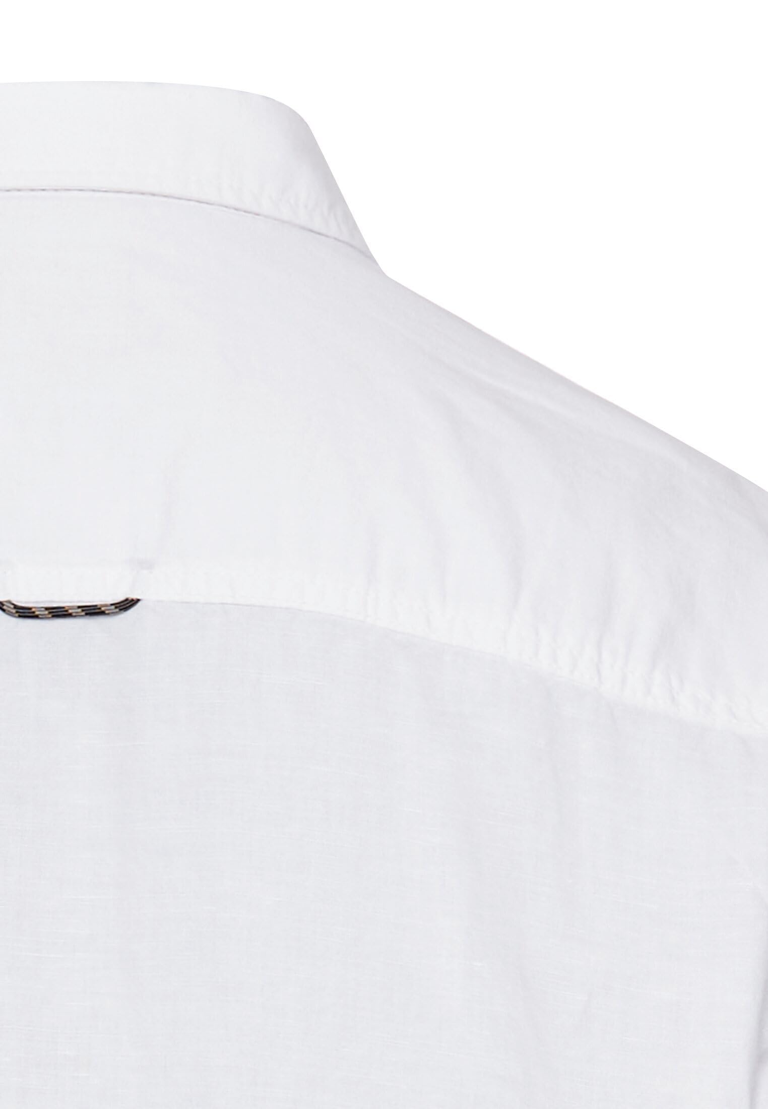 camel active Herren Langarm-Leinenhemd mit Soft-Wash-Veredelung