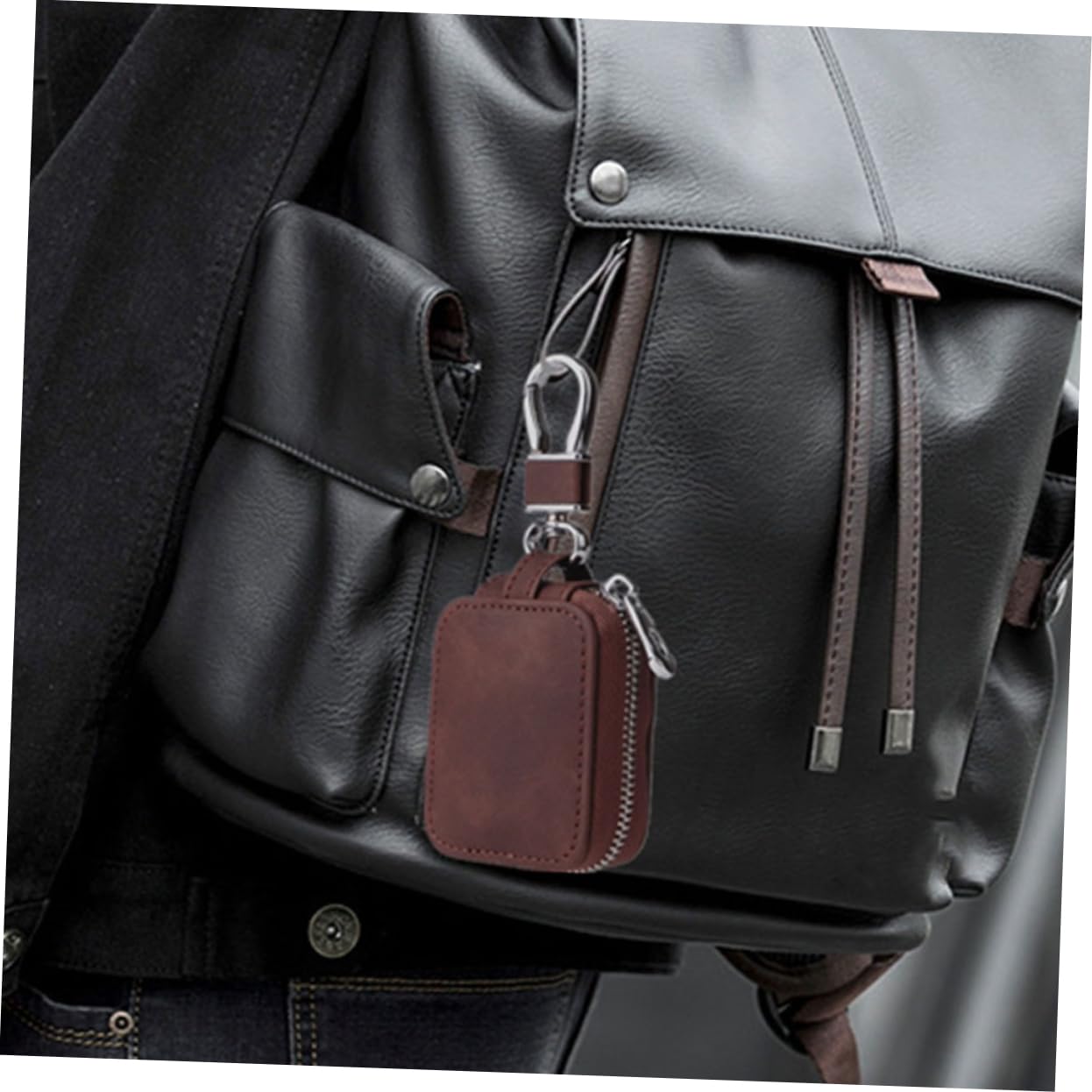 Angoily 5stücke Earphone Case Cover Mit Buckle-Style Für Tragbare Stoßfeste Schutzhülle Mit Dekorativem Schlüsselanhänger Schützt Vor Kratzern Und Stößen Kaffee Farbe