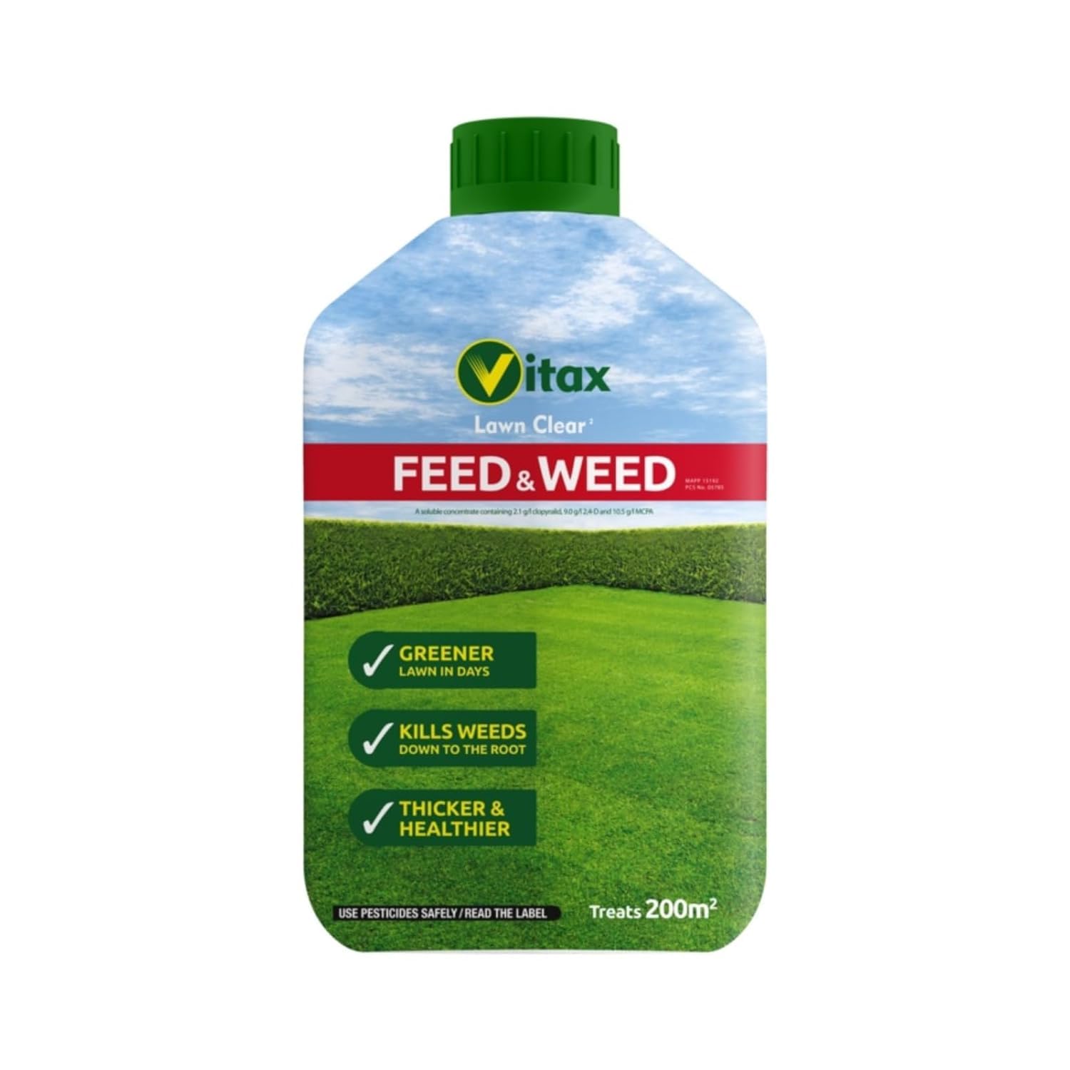 Lawn Feed Liquid Fertiliser, Nutrient Formula for Lawns, Fast Absorbing Lawn Feed, Helps Support Strong Growth & Rich Green Colour, 1L