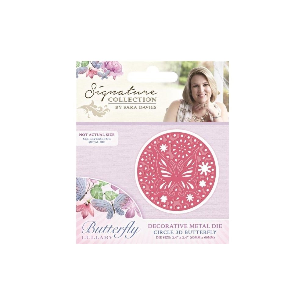 Crafters Companion Sara Signature Butterfly Lullaby Collection - Circle 3D Butterfly Die