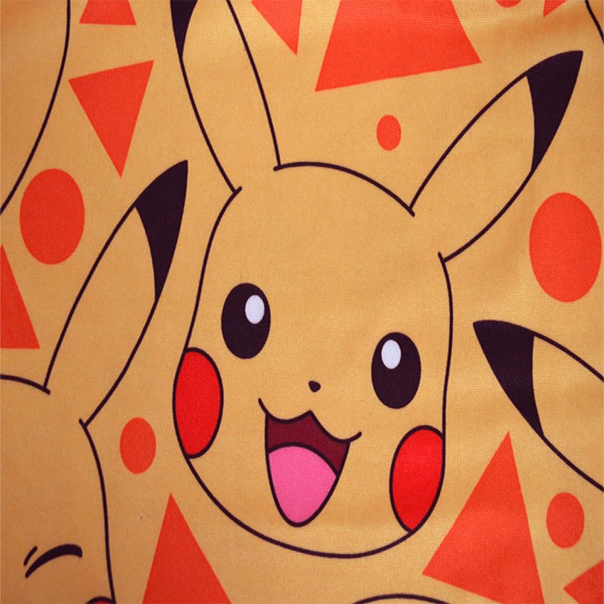 Mad Engine Mens Pokemon Pikachu Many Pika Faces Long Sleep Shorts3