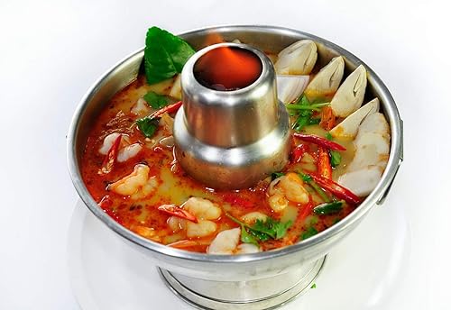 Miniatura 5 de Olla caliente tailandesa de aluminio Tom Yum Cuenco 22 Cm.