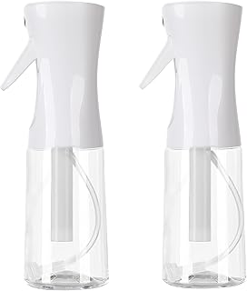 Spray Bottles For Hair, continuous spray bottle (200ml/6.8oz 2Pack) used for hair design, plants, cleaning, hair care and skin care, etc. – empty, reusable.(White)