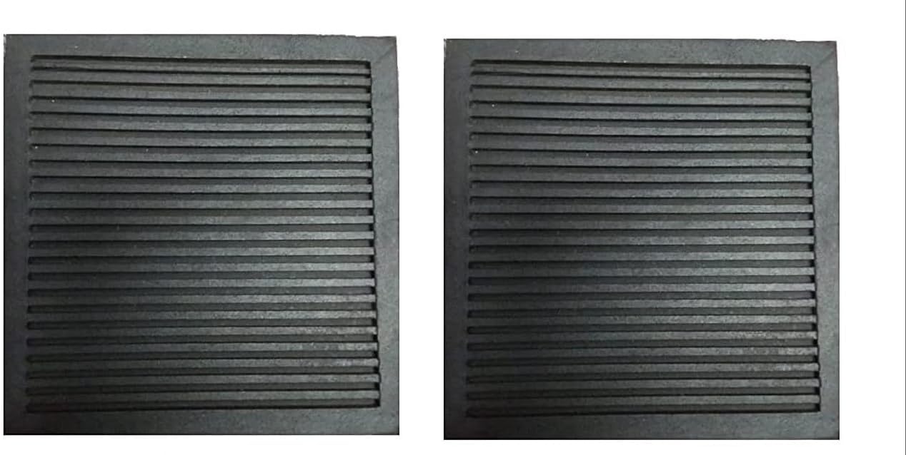 Rubber Anti-Vibration Pads Reduce Noise and Protect Floors 6 inch x 6 inch x 1 inch Thickness, Furniture and Washing Machine Pads for Water Pump Base Pads (6X1 INCH 2PC)