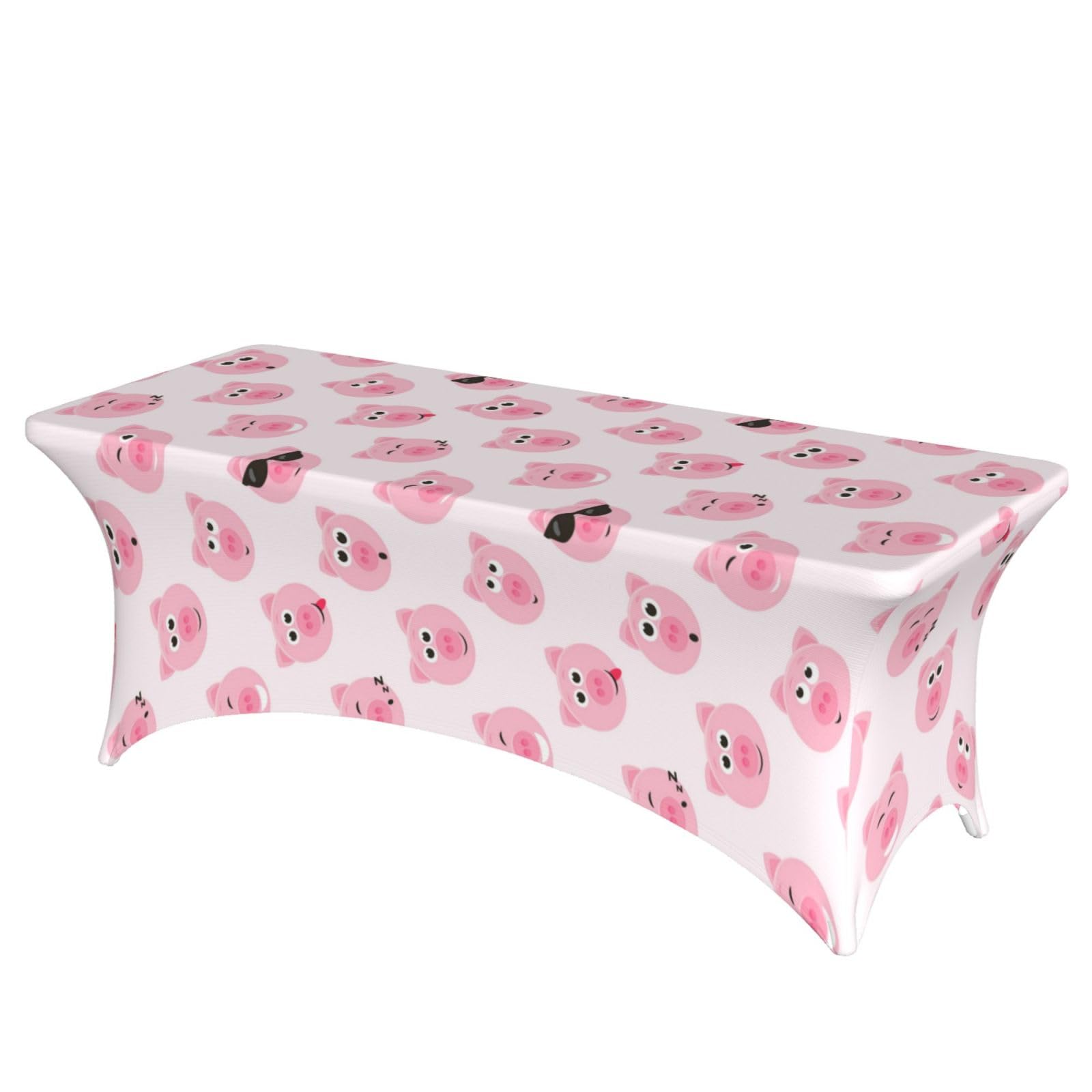 ERCgad Funny Red Pig Face Print Rectangular Tablecloth Dining Banquet Party Events Home Celebration Table Cover