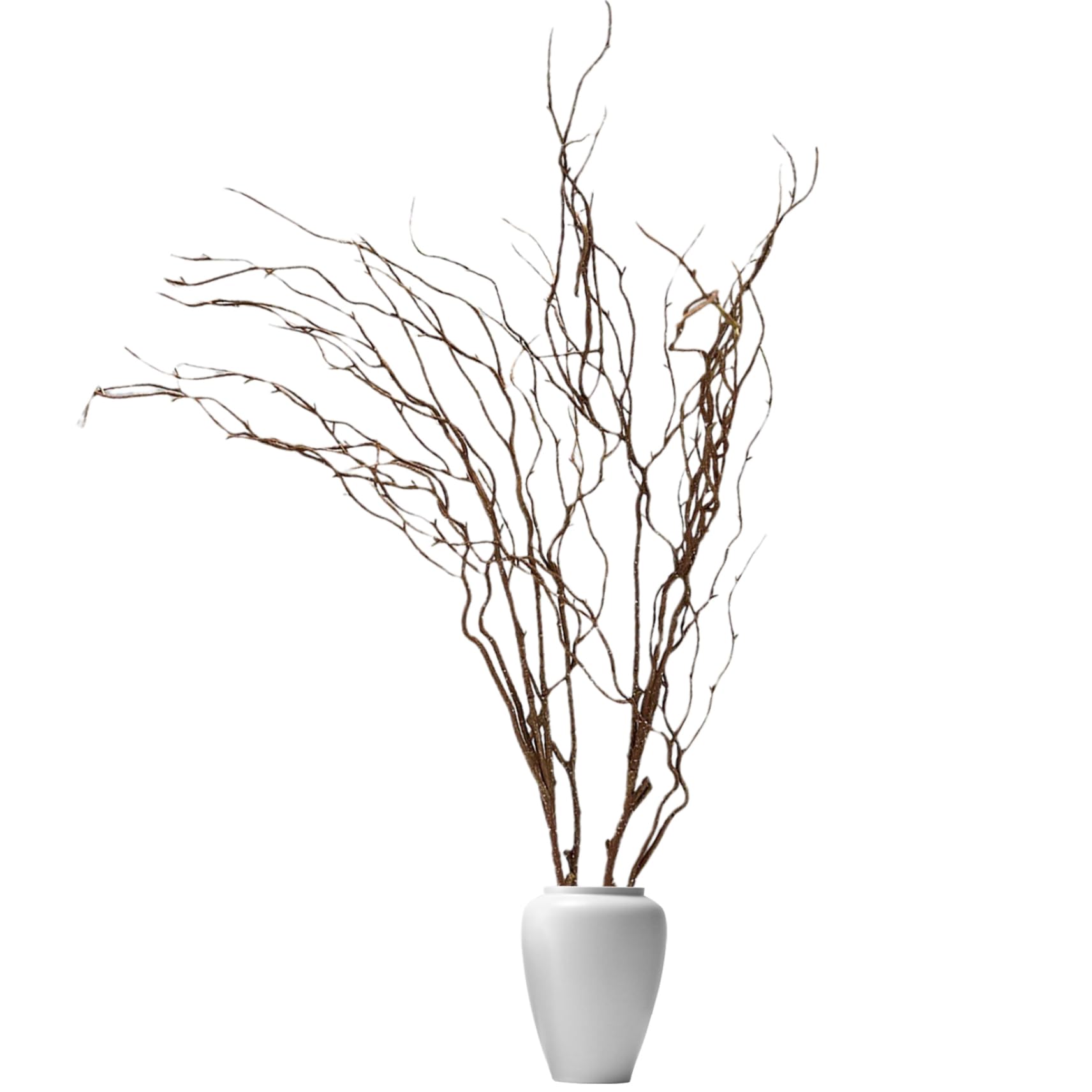 Faux Tree Branches,Artificial Curly Willow Branches, 47.24 Inch Vintage Vines Stems Lifelike Decorative Dry Twigs For Vase