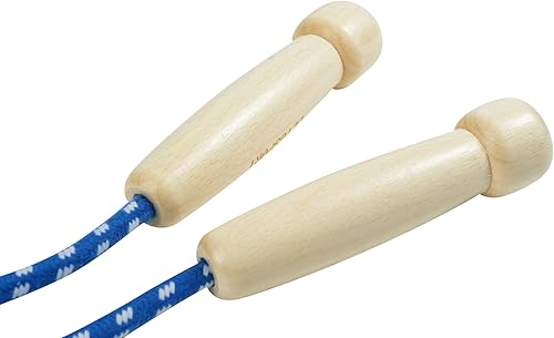 Miniatura 3 de Cuerda de saltar de 8.8 pies para mujeres, hombres y niños, cuerda de salto con mango de madera