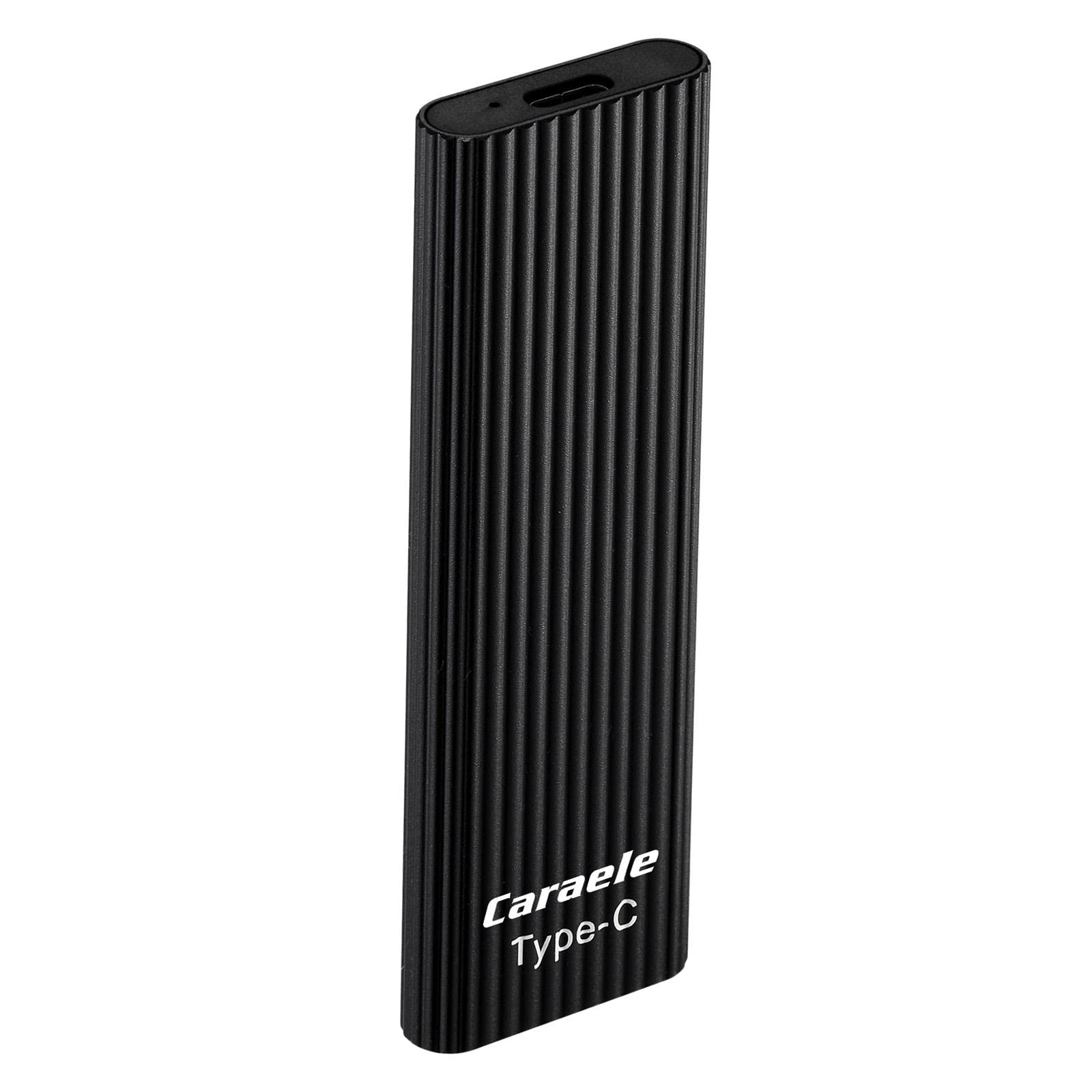 GUDMART® USB 3 2TB SSD External Portable USB 3.1 Gen-1 USB-C Compatible Black