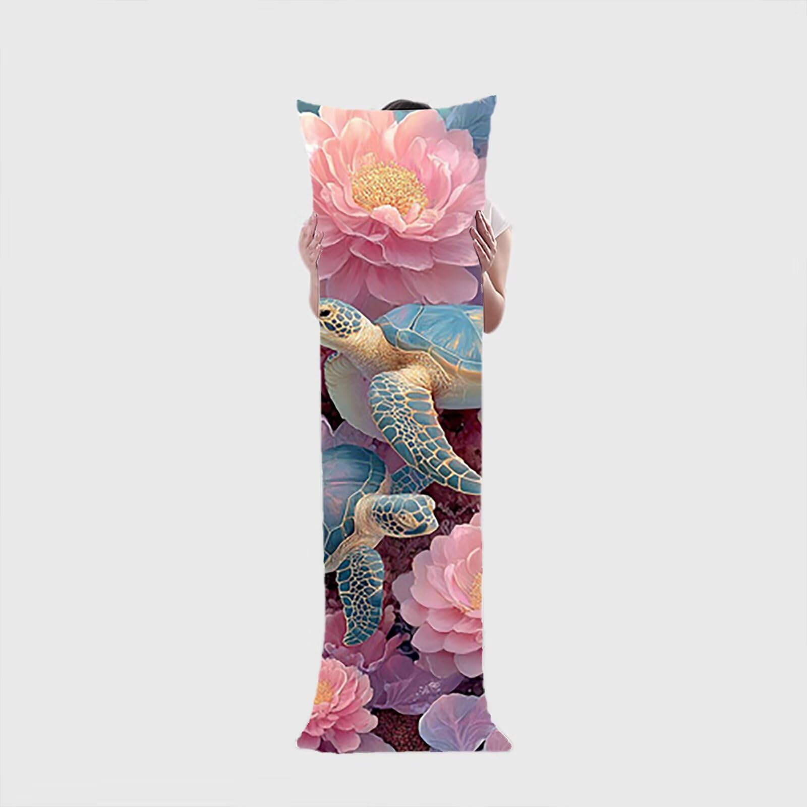 Poszewka na poduszkę 60 x 180 cm, aksamitna poduszka ochronna, poduszka na łóżko sofa dekoracja poszewki na poduszki, zamek błyskawiczny niewidzialność, dwustronny nadruk, oddychająca, wyjątkowo