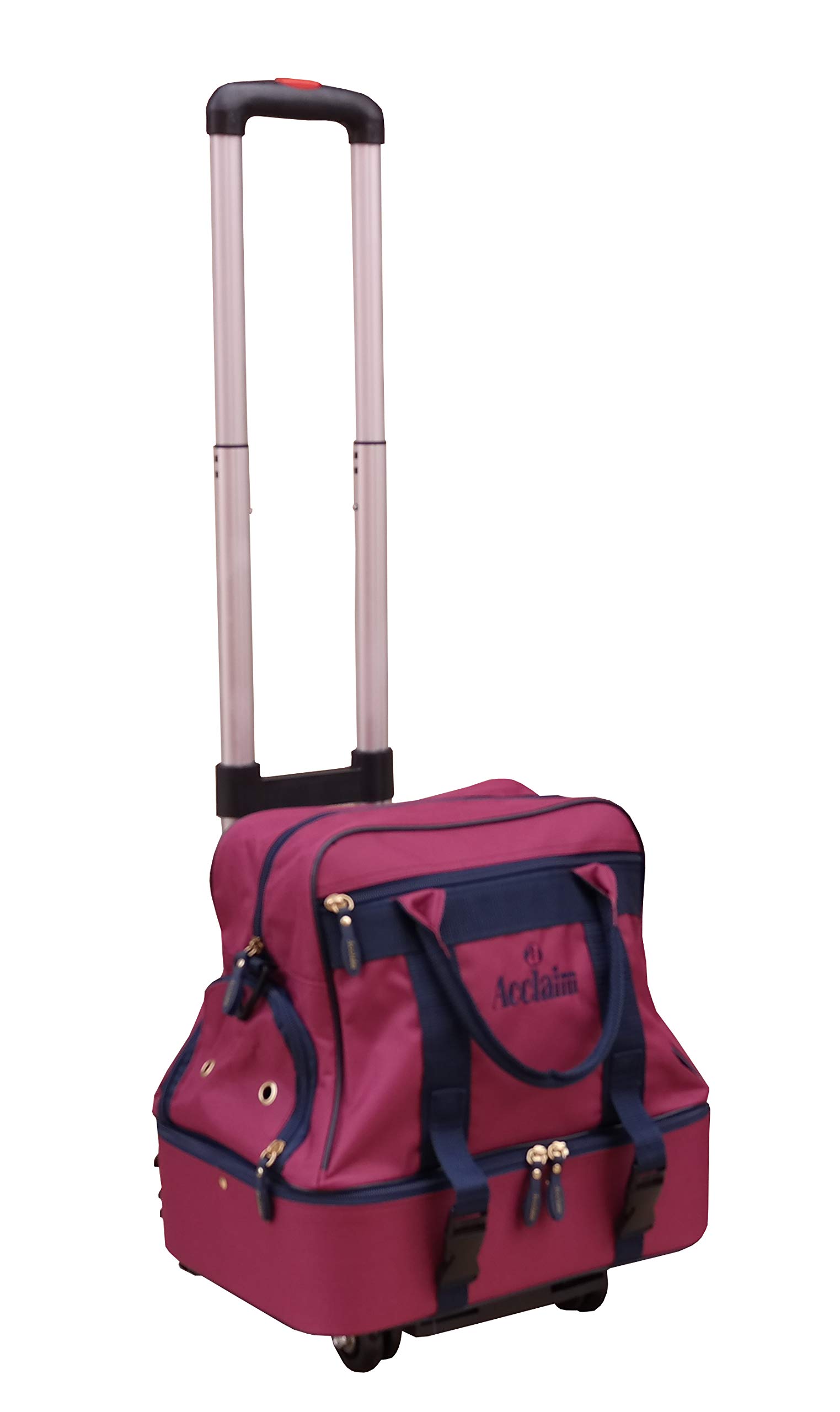 Acclaim Farne - Bolsa de Bolos de Nailon con Cuatro Niveles de césped, Color Verde y Carretilla telescópica Plegable de 38 Pulgadas de Alto
