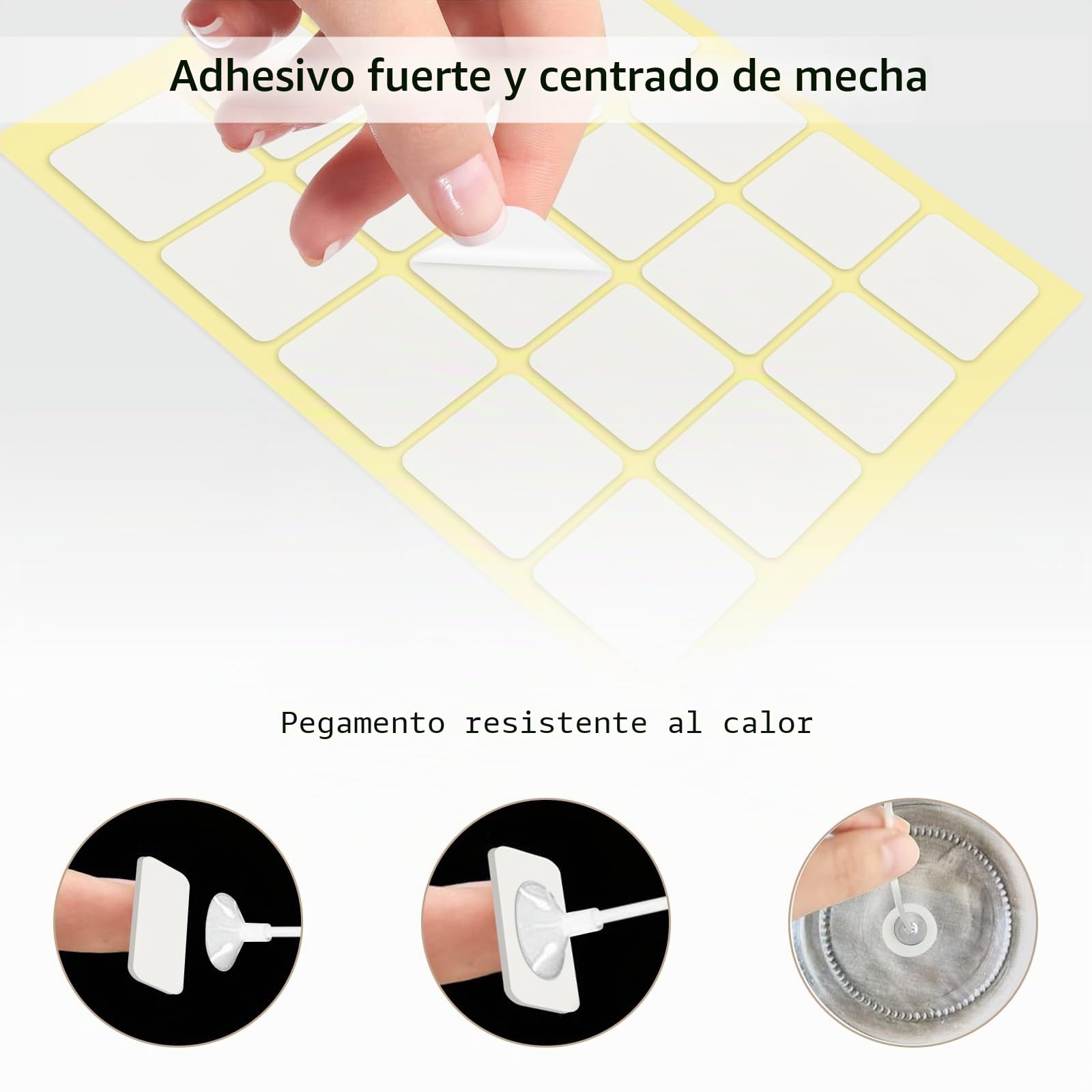 Mechas de Algodón de 10 cm para Fabricación de Velas DIY