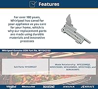 Vista 4 de Whirlpool WPW10299227 Bisagra para puerta de rango, multi